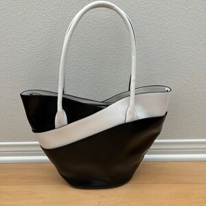 Elegant Black and White Women's Tote Bag